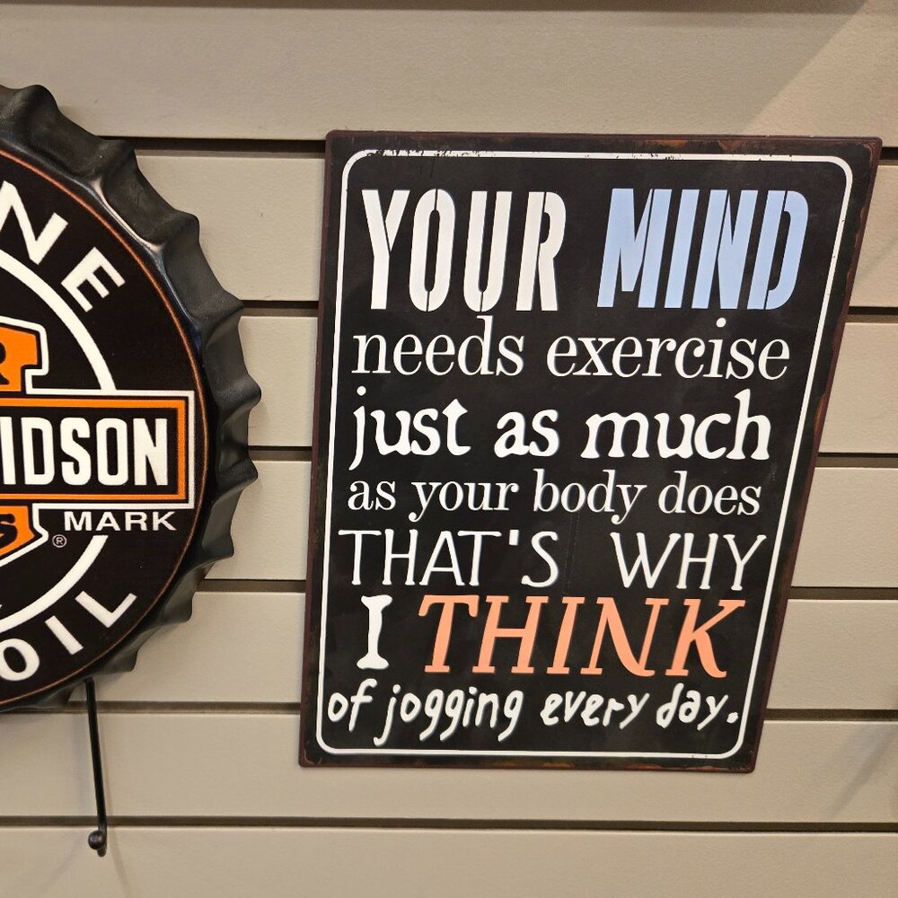 new metal wall sign humorous office gag gift